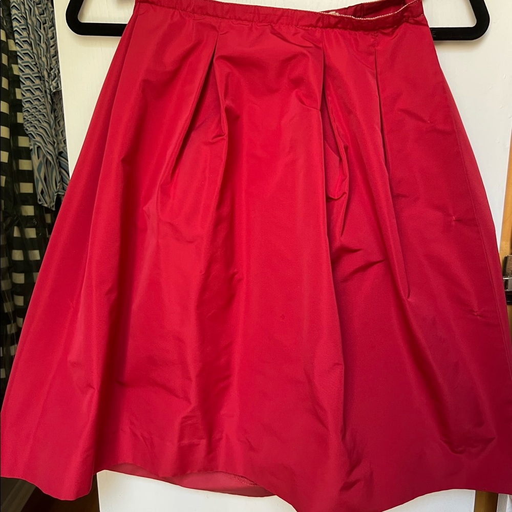Miu Miu Red Nylon Skirt 38
